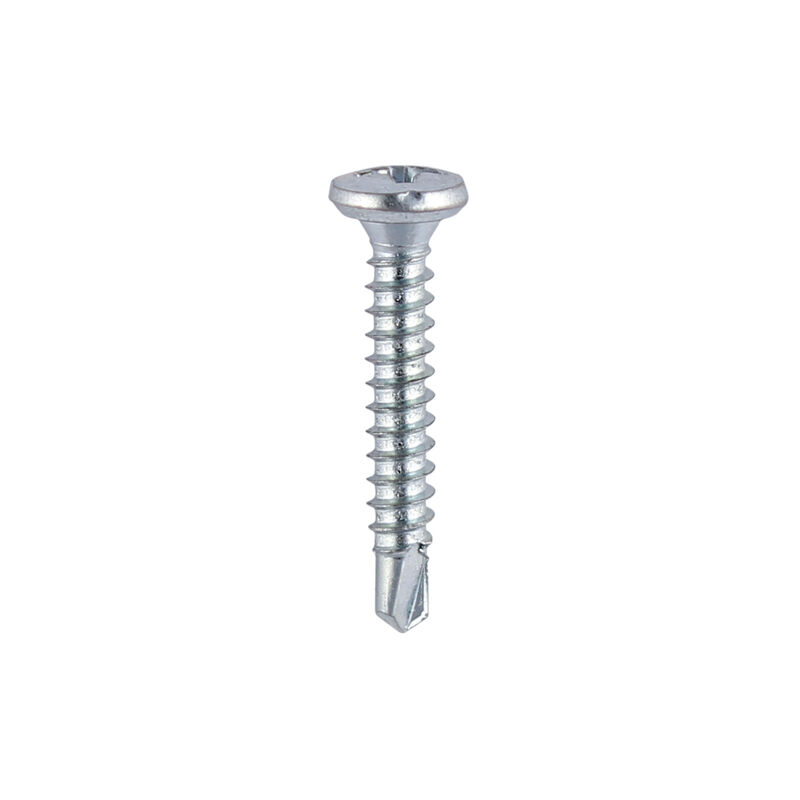 Timco - Window Fabrication Screws - Friction Stay - Shallow Pan Countersunk - PH - Self-Tapping - Self-Drilling Point - Zinc (Size 4.8 x 16 - 1000 Pie