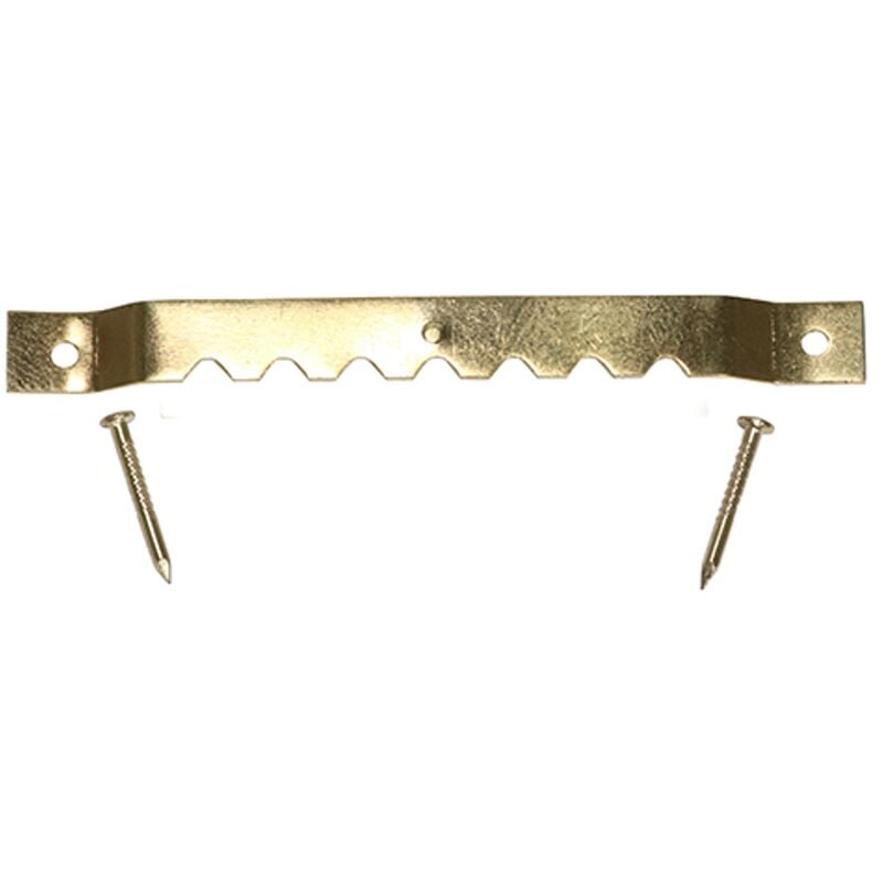 Timco Supplies - Timco Sawtooth Hangers and Nails Electro Brass - 63mm (15 Pack)