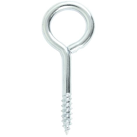 Timco Screw Eyes Silver - 40mm (10 Pack)