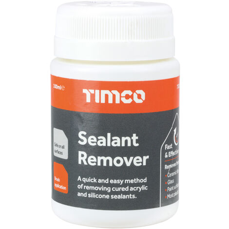 TIMCO Sealant Remover, Dissolves Silicone Sealant, Easy to use Brush Bottle - 100ml