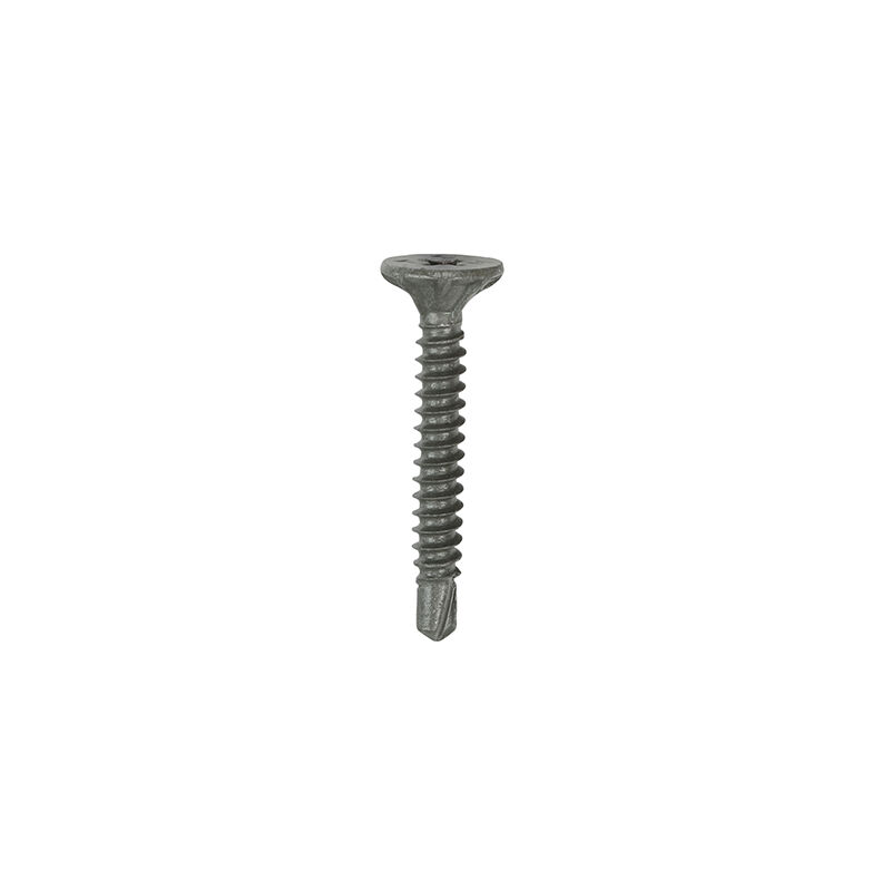 Timco - Drywall Construction Timber Stud Cement Board Screws - PH - Countersunk Wafer - Self-Drilling - Exterior - Silver Organic (Size 4.2 x 32 - 200
