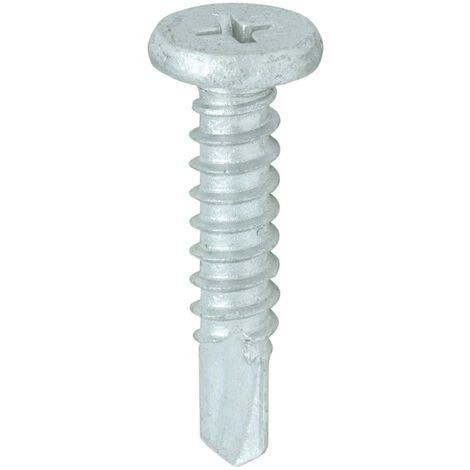 TIMCO Self-Drilling Metal Framing Low Profile Pancake Head Exterior Silver Screws - 5.5 x 26
