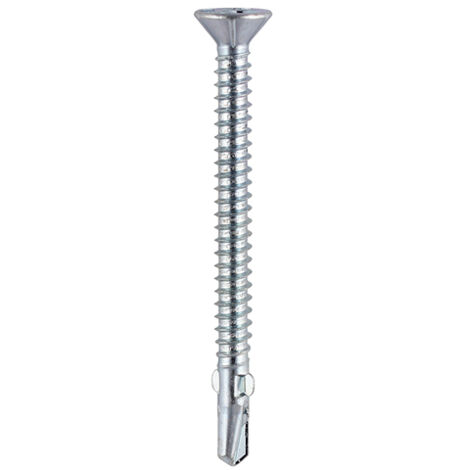 TIMCO Self-Drilling Wing-Tip Steel to Timber Light Section Silver Screws - 4.8 x 38
