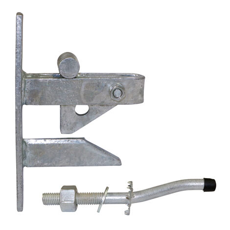 TIMCO Self Locking Gate Catch With Cranked Striker Hot Dipped Galvanised
