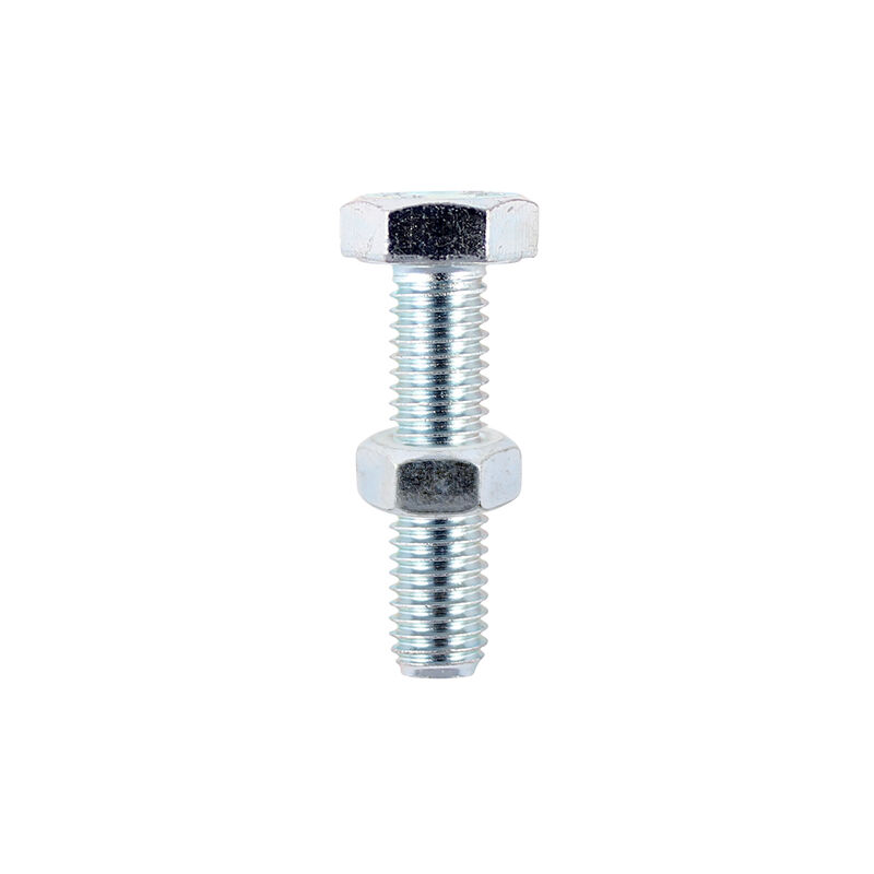 Timco - Set Screws & Hex Nuts - Grade 8.8 - Zinc (Size M6 x 20 - 8 Pieces)