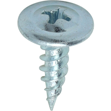 TIMCO Sharp Point Wafer Head Silver Screws - 8 x 9/16