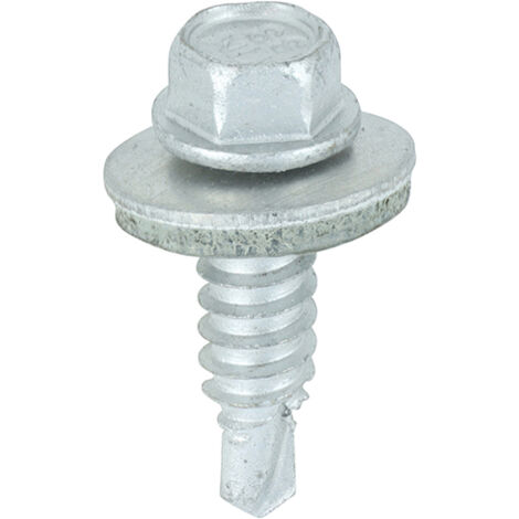 TIMCO Sheet Steel Stitching Screws A2 Stainless Steel Bi-Metal with EPDM Washer - 6.3 x 22