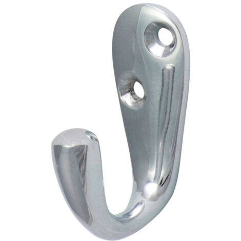 TIMCO Single Robe Hook Polished Chrome - 44 x 18mm