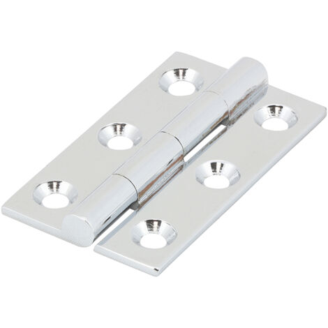 TIMCO Solid Drawn Brass Hinges Polished Chrome - 50 x 28