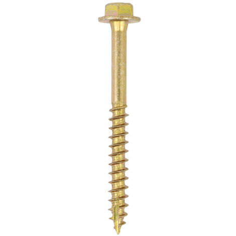 TIMCO Solo Advanced Hex Head Gold Coach Woodscrews - 8.0 x 100
