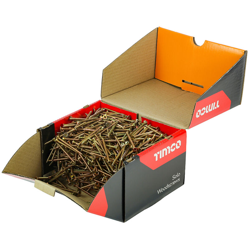 Timco - Solo Woodscrew Industry Pack (Size 5.0 x 70 - 1000 Pieces)