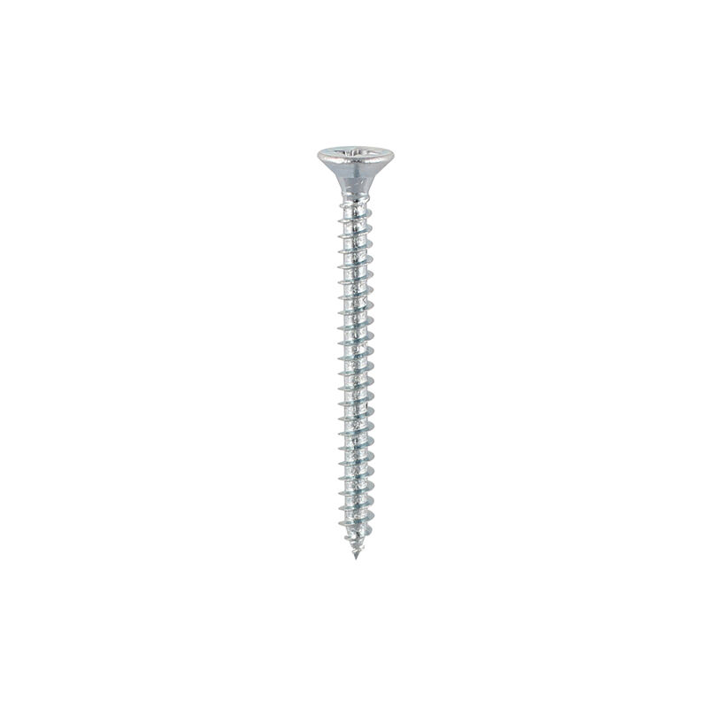 Timco - Solo Chipboard & Woodscrews - PZ - Double Countersunk - Zinc (Size 3.0 x 25 - 200 Pieces)