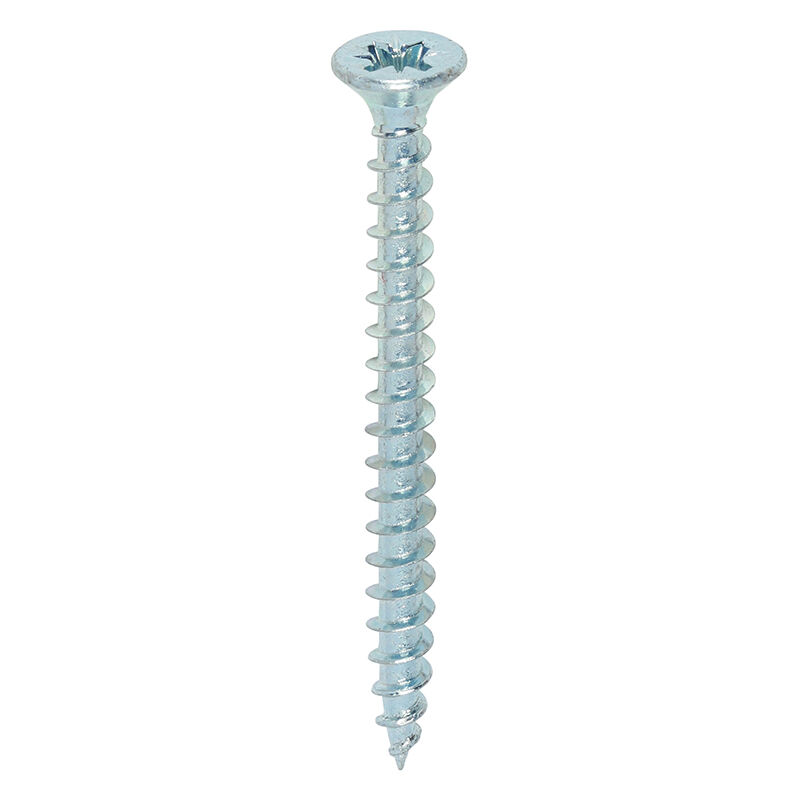 Timco - Solo Chipboard & Woodscrews - PZ - Double Countersunk - Zinc (Size 4.0 x 45 - 200 Pieces)