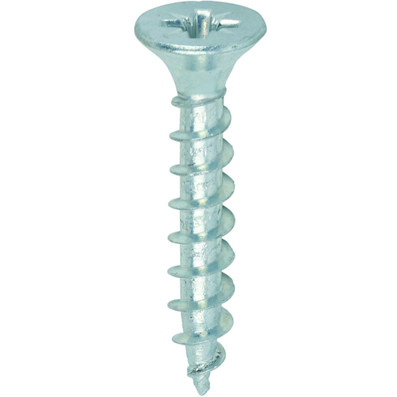 Timco - Solo Chipboard & Woodscrews - PZ - Double Countersunk - Zinc (Size 5.0 x 30 - 200 Pieces)