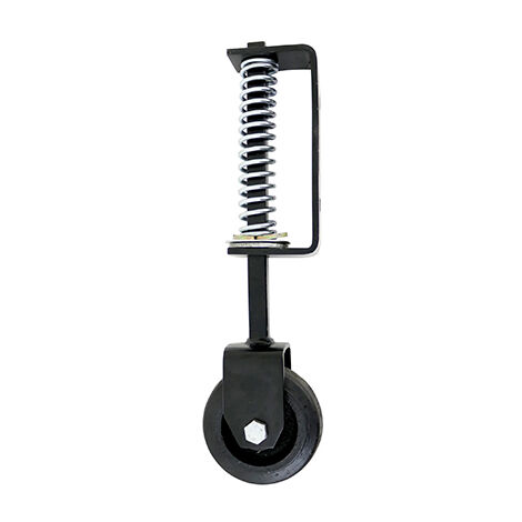 TIMCO Spring Loaded Field Gate Wheel Heavy Duty Black - 370mm