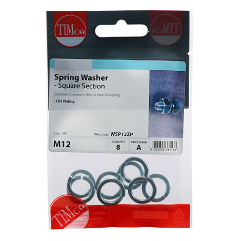 TIMCO Spring Washers DIM7980 Silver - M12