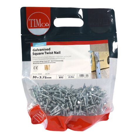 TIMCO Square Twist Nails Galvanised - 30 x 3.75