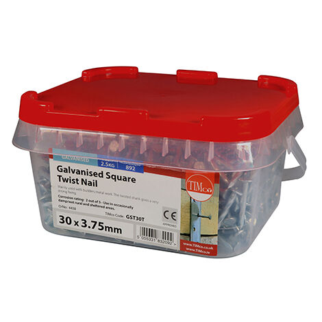 TIMCO Square Twist Nails Galvanised - 30 x 3.75