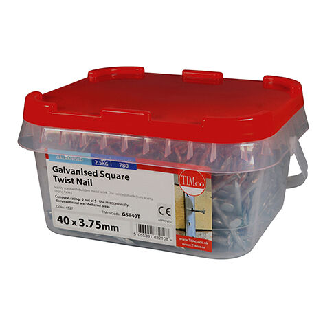 TIMCO Square Twist Nails Galvanised - 40 x 3.75