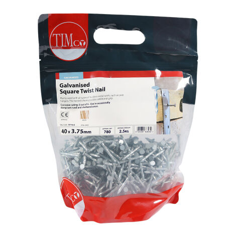 TIMCO Square Twist Nails Galvanised - 40 x 3.75
