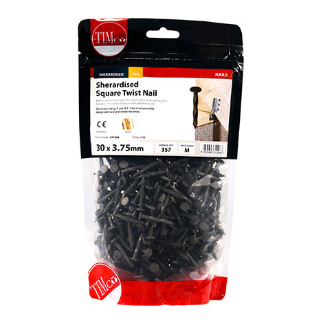 TIMCO Square Twist Nails Sherardised - 30 x 3.75