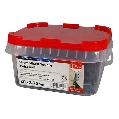 TIMCO Square Twist Nails Sherardised - 30 x 3.75