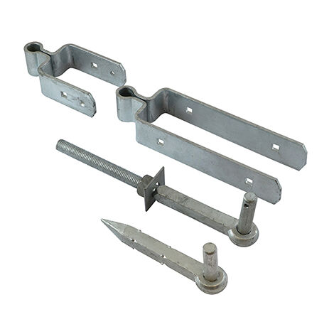 TIMCO Standard Double Strap Gate Hinge Set Hot Dipped Galvanised - 600mm