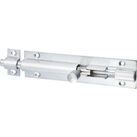 Timco Straight Barrel Bolt Satin Chrome - 100 x 25mm (1 Unit)