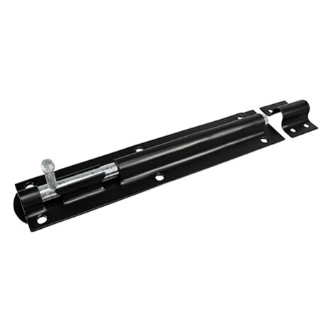 TIMCO Straight Tower Bolt Black - 8"