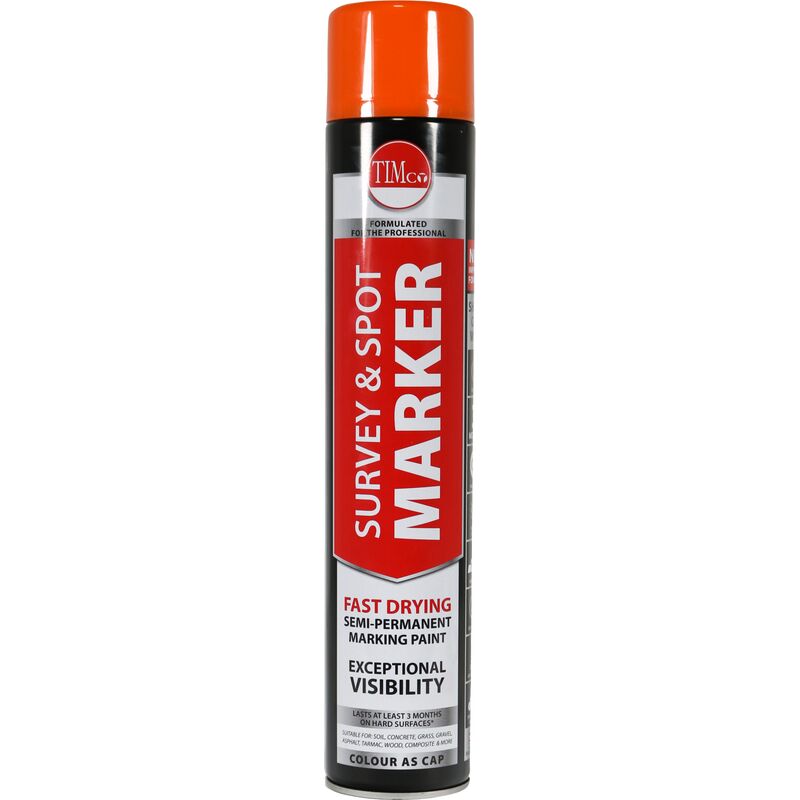 Survey & Spot Marker Orange 750ml - Timco