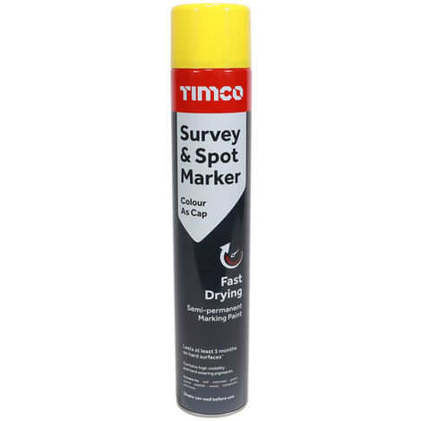 TIMCO Survey & Spot Marker Yellow - 750ml