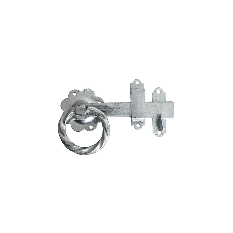 Timco - Ring Gate Latch - Twisted - Hot Dipped Galvanised (Size 6" - 1 Each)