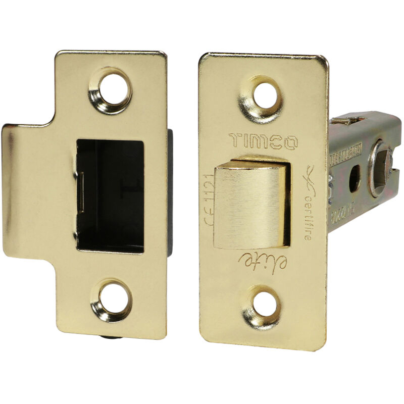 Timco - Tubular Latch - Electro Brass (Size 76 case / 57 backset - 1 Each)
