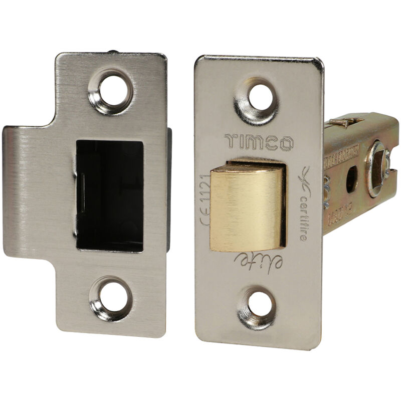 Timco - Tubular Latch - Satin Nickel (Size 76 case / 57 backset - 1 Each)