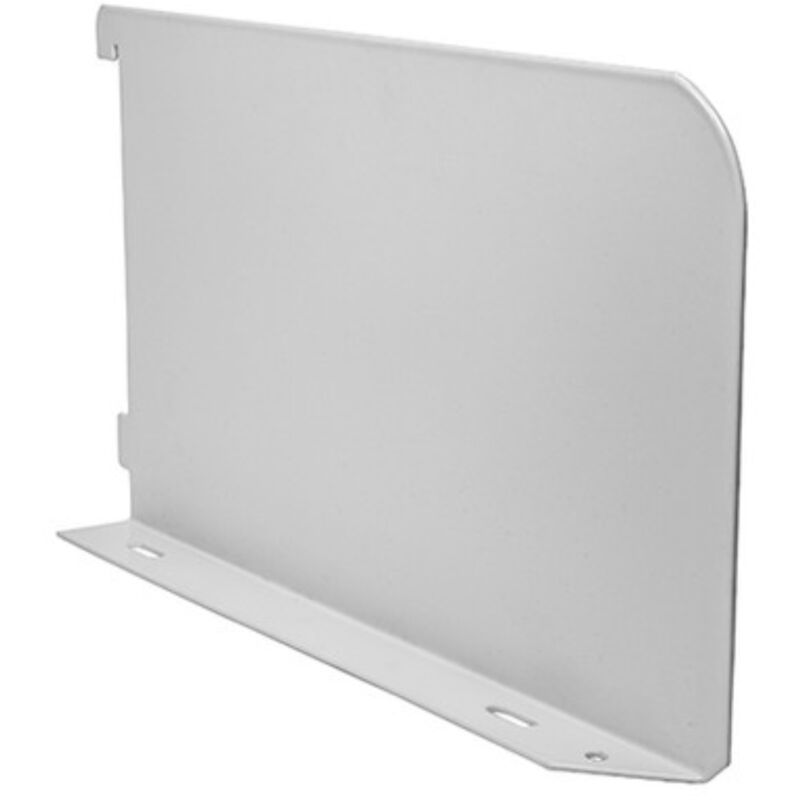 Timco Twin Slot Shelf End White - 200mm (1 Pack)