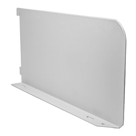 TIMCO Twin Slot Shelf End White - 300mm