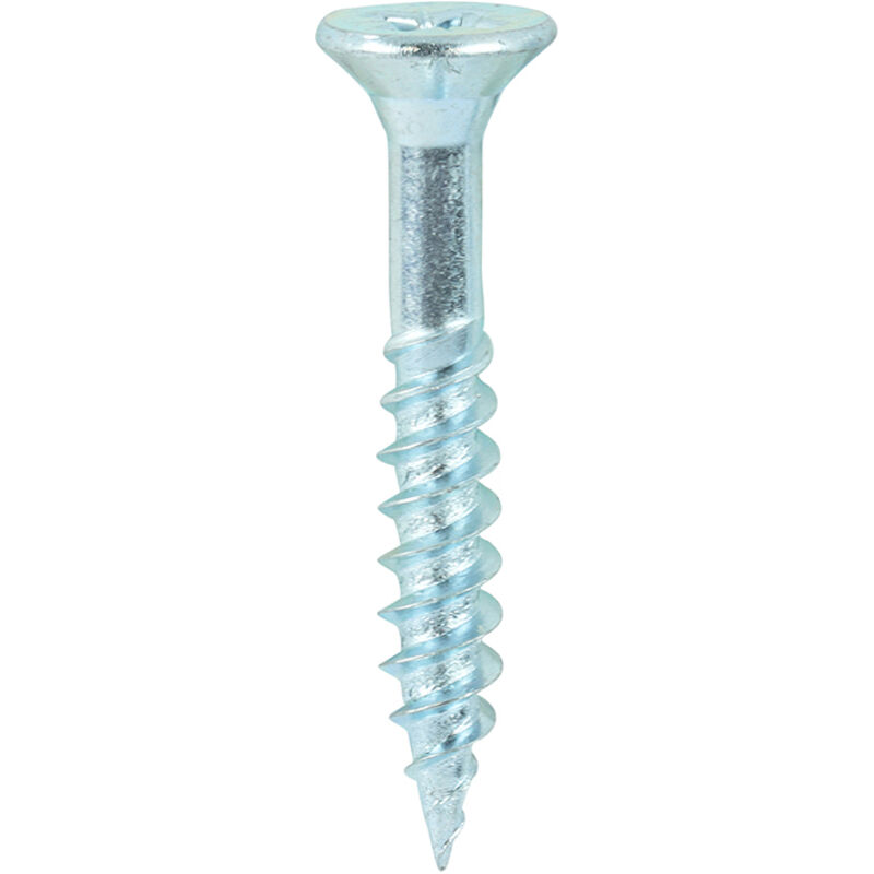 Timco - Twin-Threaded Woodscrews - PZ - Double Countersunk - Zinc (Size 12 x 1 1/2 - 200 Pieces)