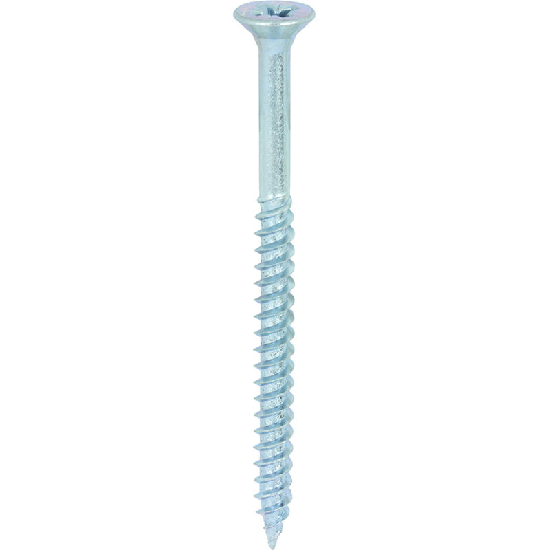 Timco - Twin-Threaded Woodscrews - PZ - Double Countersunk - Zinc (Size 12 x 3 - 200 Pieces)