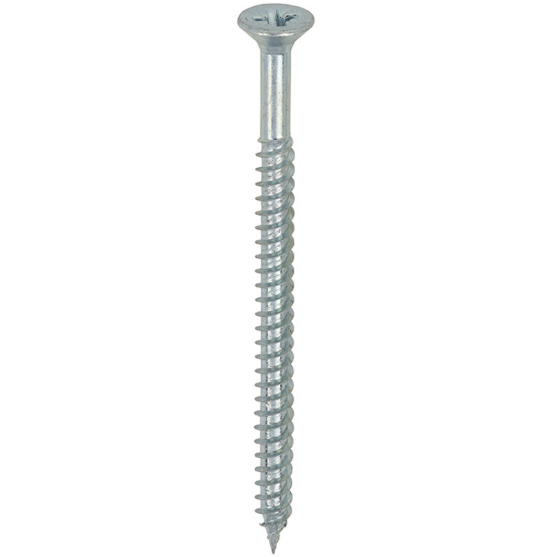 Timco - Twin-Threaded Woodscrews - PZ - Double Countersunk - Zinc (Size 8 x 2 1/2 - 200 Pieces)