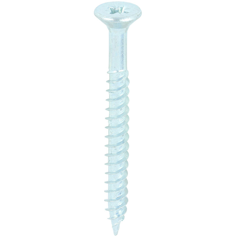 Timco - Twin-Threaded Woodscrews - PZ - Double Countersunk - Zinc (Size 10 x 2 - 200 Pieces)
