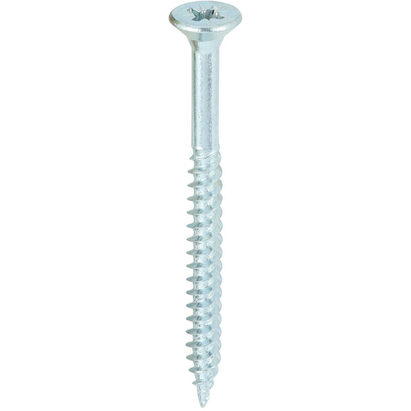 Timco - Twin-Threaded Woodscrews - PZ - Double Countersunk - Zinc (Size 8 x 2 - 200 Pieces)