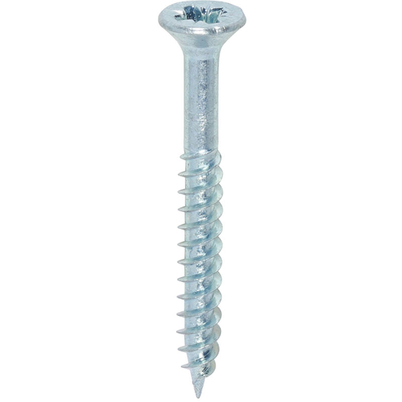Timco - Twin-Threaded Woodscrews - PZ - Double Countersunk - Zinc (Size 6 x 1 1/4 - 200 Pieces)