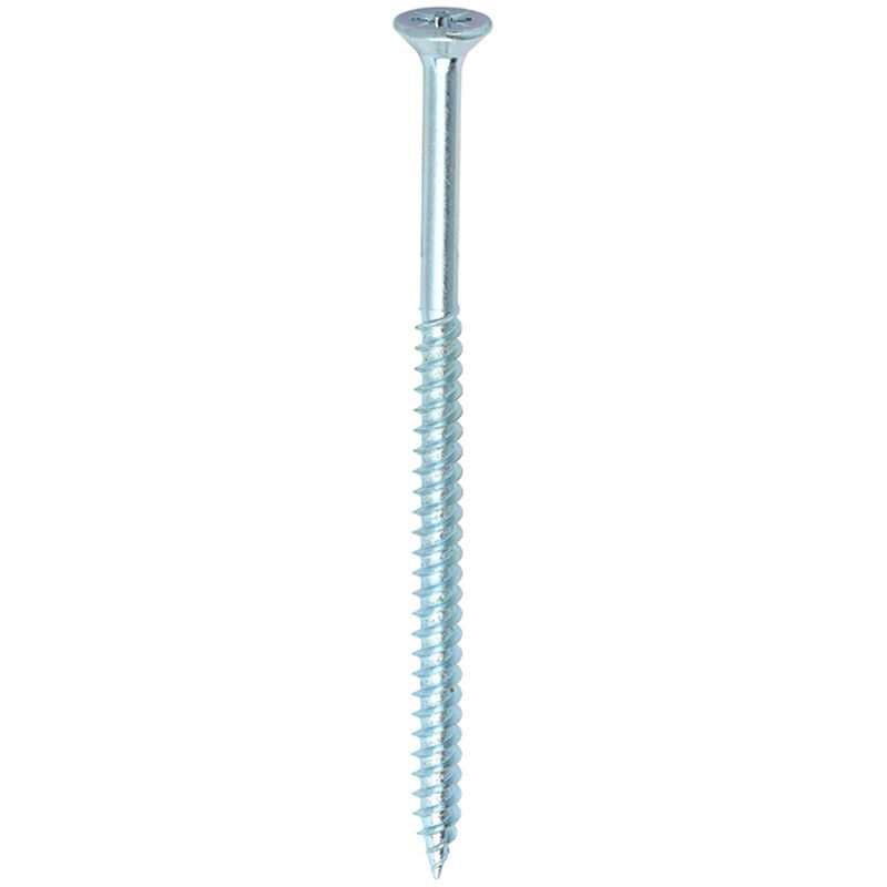 Timco - Twin-Threaded Woodscrews - PZ - Double Countersunk - Zinc (Size 8 x 3 - 200 Pieces)