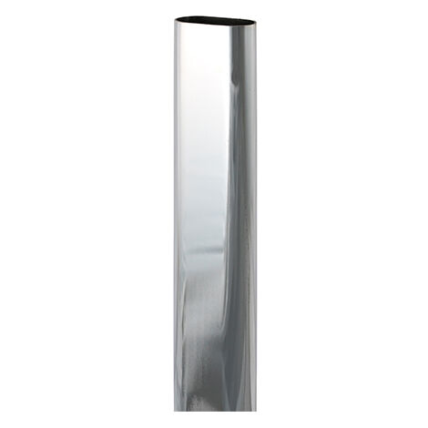 TIMCO Wardrobe Rail Oval Polished Chrome - 30 x 15 x 2500