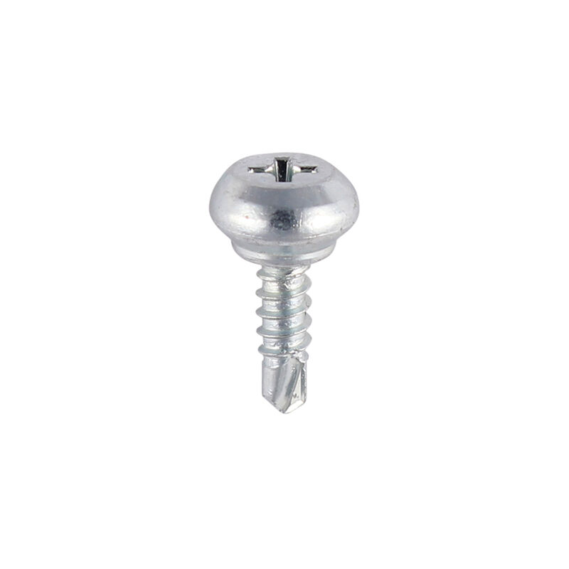 Timco - Weather Bar Screws - Nipple Head - PH - Self-Tapping Thread - Self-Drilling Point - Zinc (Size 4.0 x 13 - 1000 Pieces)
