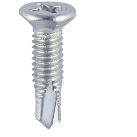 TIMCO Window Fabrication Screws Countersunk Facet PH Metric Thread Self-Drilling Point Zinc - M4 x 16