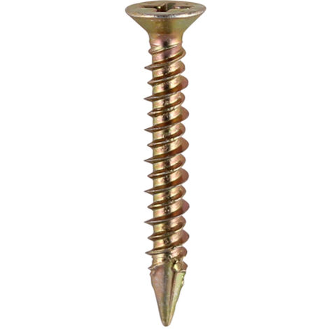 TIMCO Window Fabrication Screws Countersunk PH High-Low Thread Slash Point Yellow - 4.3 x 25