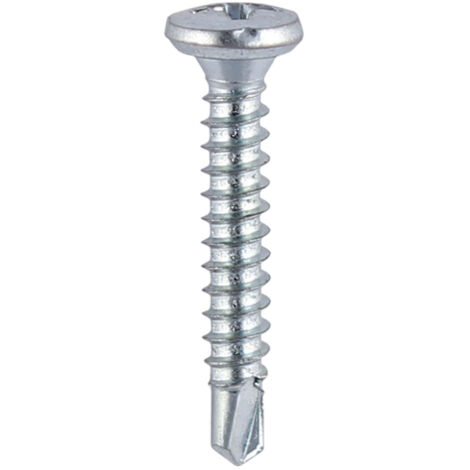 TIMCO Window Fabrication Screws Friction Stay Shallow Pan Countersunk PH Self-Tapping Self-Drilling Point Zinc - 3.9 x 19