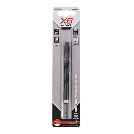 TIMCO X6 HSS Impact Drill Bits - 10.0mm