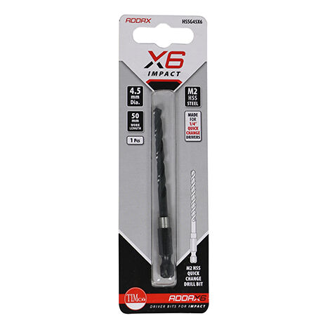 TIMCO X6 HSS Impact Drill Bits - 5.0mm